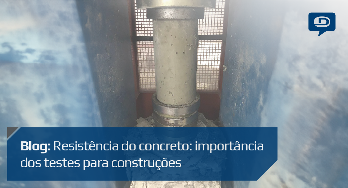 Imagem de um teste de resistência do concreto